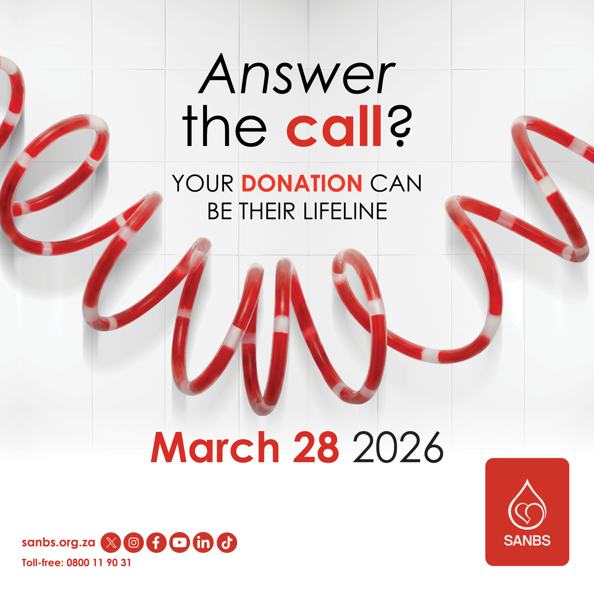 Incoming Call: Someone’s life depends on you answering – SANBS Calls on South Africans to donate blood this Easter