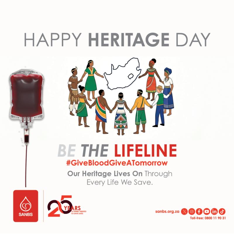 This Heritage Day, help strengthen blood stocks and leave a lasting legacy