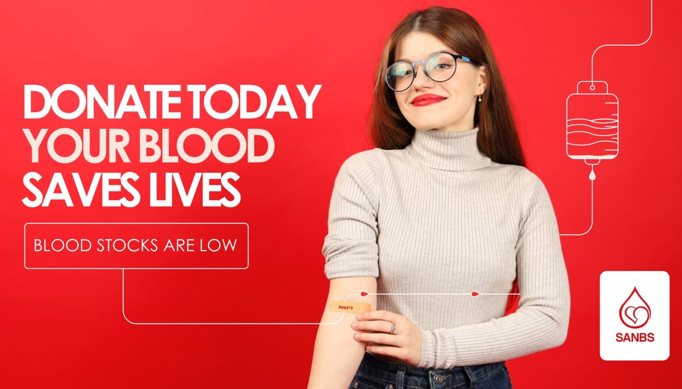 SANBS urges donors to donate as blood stocks come under pressure